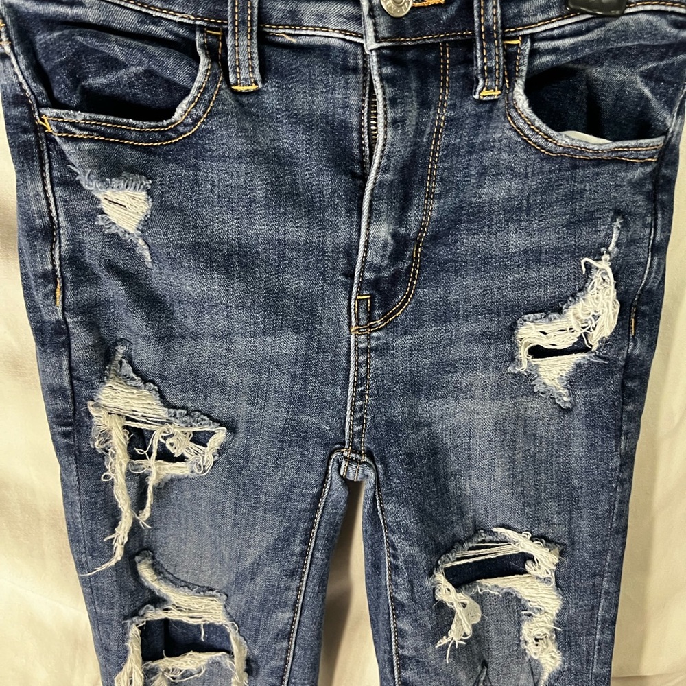 American Eagle next level stretch super hi rise jegging size 000 - Picture 3 of 7